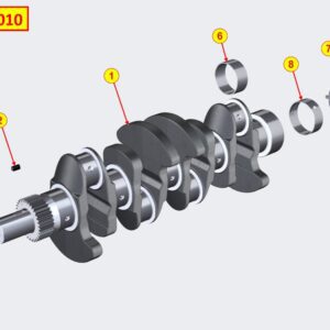 ED8010700060 - CRANKSHAFT KDI 2504 M/MT/TCR