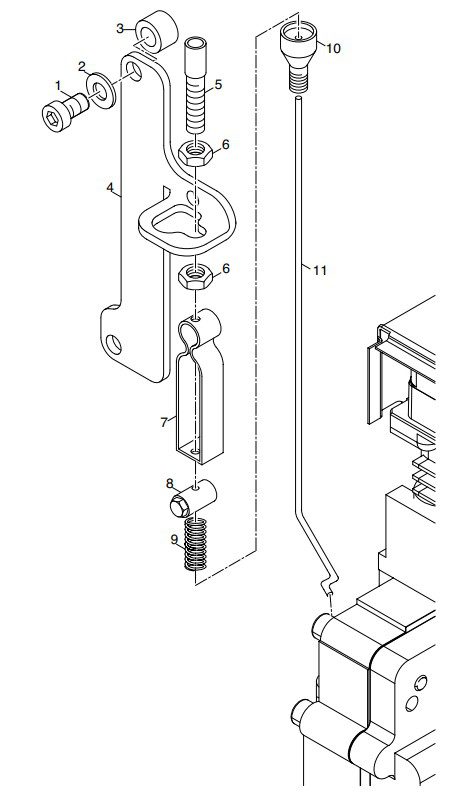 Hatz 1B20 Speed control internal