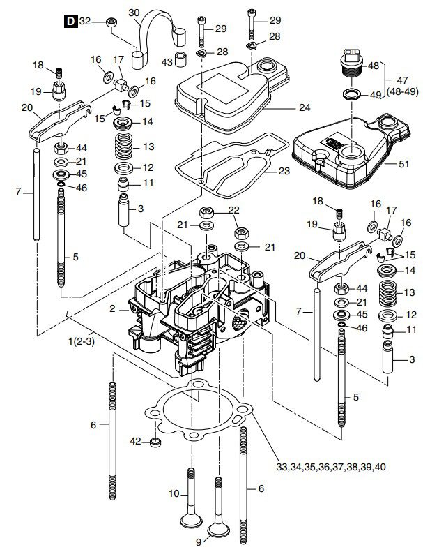 Hatz 1B30 Cylinder head