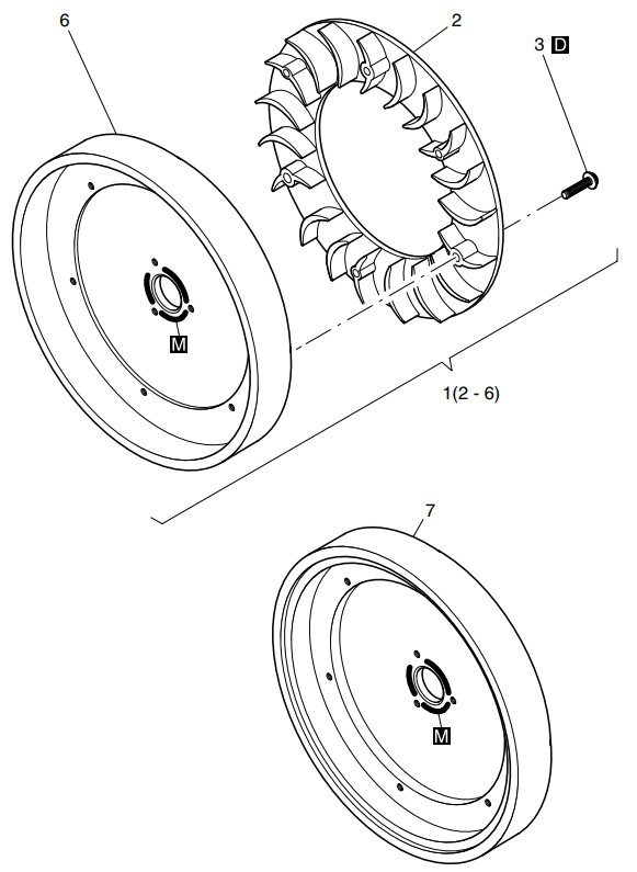 Hatz 1B30 Blower, flywheel