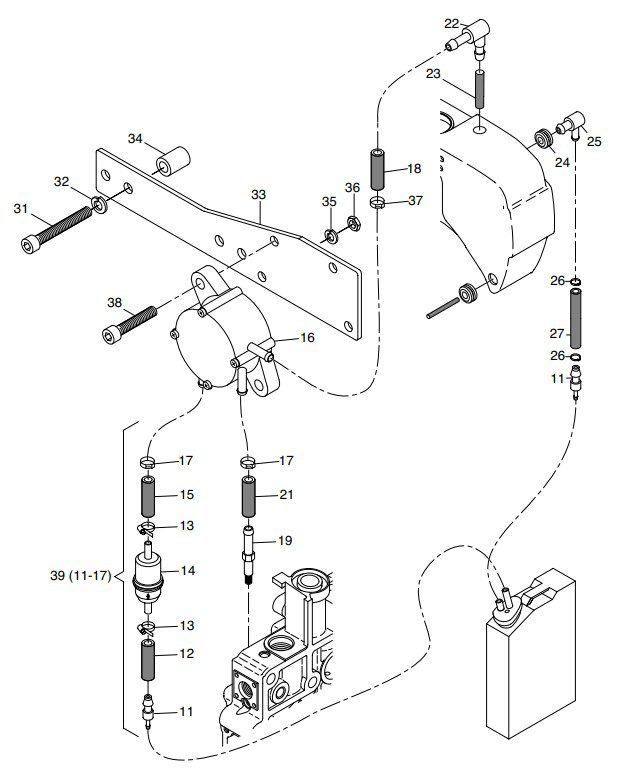 Hatz 1B30 Fuel feed pump