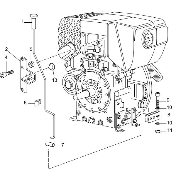 Hatz 1B30 Speed control