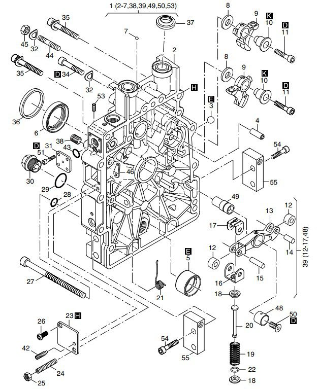 Hatz 1B30 Timing cover