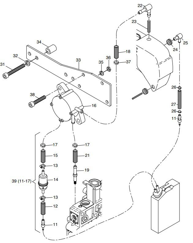 Hatz 1B20 Fuel feed pump
