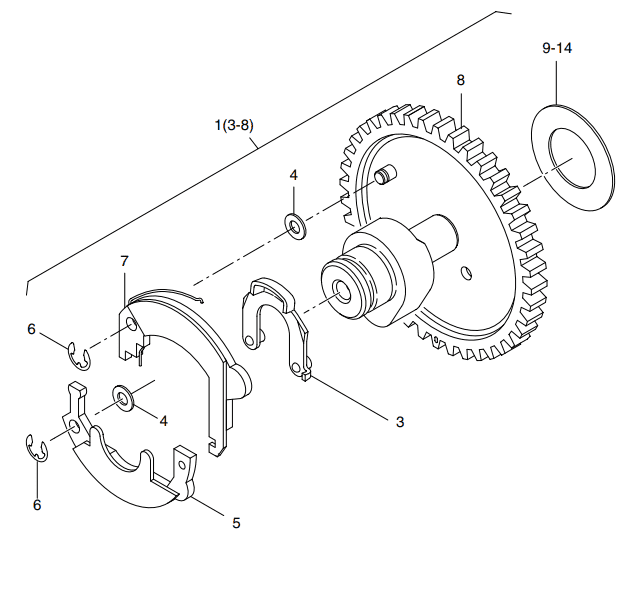 Hatz 1B40 Camshaft