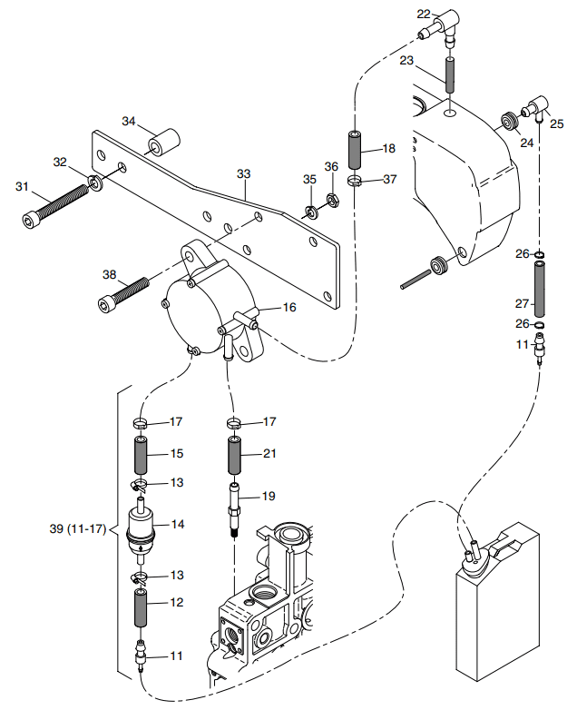 Hatz 1B40 Fuel feed pump