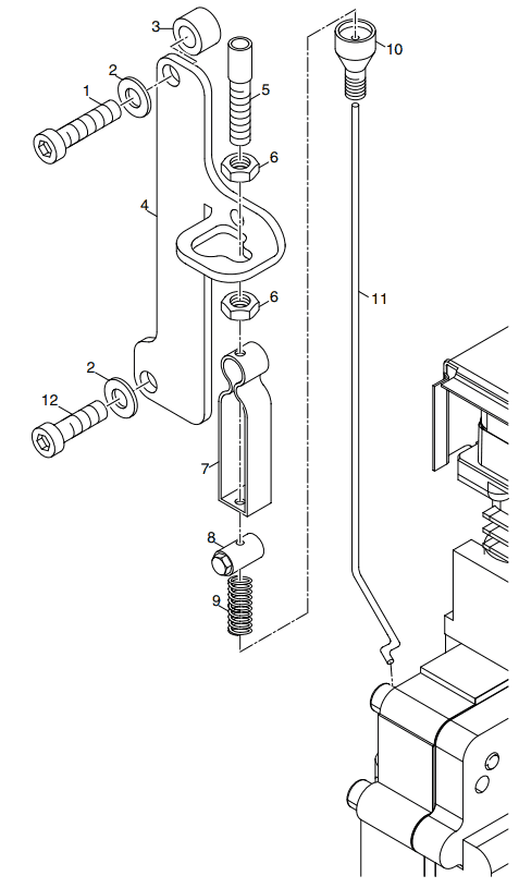 Hatz 1B40 Speed control internal