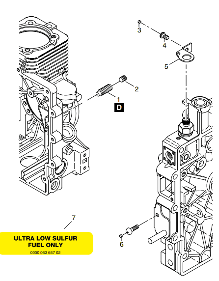 Hatz 1B40 Tamper-proof parts